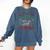 All I Want For Christmas Is A Dragon & Books Ugly Sweater Comfort Colors Sweatshirt Blue Jean