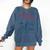 Western Book Love Cowboy Reader Bookish Bookworm Cowgirl Comfort Colors Sweatshirt Blue Jean