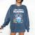 Wild About Reading Book Lover Hippo Comfort Colors Sweatshirt Blue Jean
