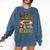 Wild About Reading Reading Books And Bookworm Library Day Comfort Colors Sweatshirt Blue Jean