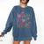 Wild About Reading Books Readers Lovers Bookworm Library Day Comfort Colors Sweatshirt Blue Jean