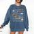 I Will Read Books On a Boat & Everywhere Reading Comfort Colors Sweatshirt Blue Jean