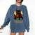 Wizard Cat Reading a Book While Crocheting Comfort Colors Sweatshirt Blue Jean Wizard Cat Reading a Book While Crocheting Comfort Colors Sweatshirt Blue Jean