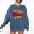 In My Wizard Era Groovy Bookish Fantasy Reader Book Lover Comfort Colors Sweatshirt Blue Jean