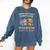A Woman Cannot Survive On Books Alone She Needs Yarn Crochet Premium Tri-Blend Comfort Colors Sweatshirt Blue Jean