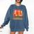 Women's All Booked For Valentine Teacher Valentines Reading Book Comfort Colors Sweatshirt Blue Jean