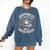 Women's Chai Tea And Books Chai Latte Lover Comfort Colors Sweatshirt Blue Jean