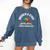 Women's Unearth a Story 2026 Summer Reading Program Tree Book Comfort Colors Sweatshirt Blue Jean