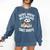 Women's Wild Dreams Reading Giraffe Book Reader Zoo Animals Kids Comfort Colors Sweatshirt Blue Jean