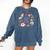 Xmas Tis The Season To Be Reading Books Pajamas Comfort Colors Sweatshirt Blue Jean