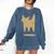 Yk2 Cat With Tomboy Tail 90s Nostalgia Downtown Indie Comfort Colors Sweatshirt Blue Jean Yk2 Cat With Tomboy Tail 90s Nostalgia Downtown Indie Comfort Colors Sweatshirt Blue Jean