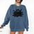 Yk2 Grunge Scary Cat With Tail Tomboy 90s Nostalgia Indie Comfort Colors Sweatshirt Blue Jean