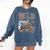Zoo Animals Wild About Reading Books Reader Lover Librarian Comfort Colors Sweatshirt Blue Jean