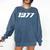 1977 Printed For 70's Birthdays Events Graduations T-Shirt Comfort Colors Sweatshirt Denim