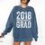 2018 Chemistry Graduation Chemist Graduate Degree Comfort Colors Sweatshirt Denim
