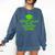 2018 Graduation Red Green High School Color Comfort Colors Sweatshirt Denim