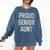 2018 Senior Aunt SEN18R Class Graduation Party T Shirt Comfort Colors Sweatshirt Denim