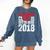 2018 Senior Graduation My Happy Class Shirt Comfort Colors Sweatshirt Denim