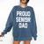 2019 Senior Dad High School Graduation Party SEN19R T Shirt Comfort Colors Sweatshirt Denim