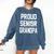 2019 Senior Grandpa SEN19R Class Graduation Party T Shirt Comfort Colors Sweatshirt Denim