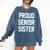 2019 Senior Sister SEN19R Class Graduation Party T Shirt Comfort Colors Sweatshirt Denim