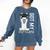 2022 Graduate Graduation For Him Her Got My Dip-Llama Comfort Colors Sweatshirt Denim