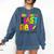 2025 Last Day Of School Autograph Kindergarten Graduation Comfort Colors Sweatshirt Denim