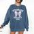 4th Grade Bow 2026 Fourth Grade Graduation Comfort Colors Sweatshirt Denim