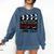 8th Grade Graduation 2026 Graduate Clapperboard Comfort Colors Sweatshirt Denim
