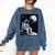 Aesthetic Spaceman Astronaut On The Moon Space Introvert Comfort Colors Sweatshirt Denim