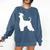 Afghan Hound Graduation Dog Graduate Men Women Kids Comfort Colors Sweatshirt Denim