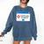 Anti Social Introvert Social Interaction Not Supported Comfort Colors Sweatshirt Denim