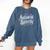 ANTISOCIAL BUTTERFLY Introvert Comfort Colors Sweatshirt Denim