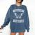 Antisocial Butterfly Introverts Homebodies Comfort Colors Sweatshirt Denim
