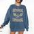 Antisocial Butterfly Quote Socially Selective Introvert Comfort Colors Sweatshirt Denim