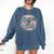 Anxious But Cute Introvert Floral Social Anxiety Comfort Colors Sweatshirt Denim