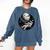 Astronaut Aesthetic Holding Moon Balloon Planets Introvert Comfort Colors Sweatshirt Denim