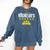 Bachelors Degree Graduation Senior Celebration Grad Party Comfort Colors Sweatshirt Denim