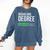 Bachelors Degree Loading College Student Graduation Comfort Colors Sweatshirt Denim