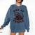 Bad At People Ferret Introvert Saying Slogan Tee Comfort Colors Sweatshirt Denim