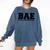 BAE And Educated Black History Month Graduation Comfort Colors Sweatshirt Denim
