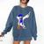 Basketball Dabbing Shirt Senior Graduation Him Her Comfort Colors Sweatshirt Denim