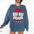 Big Sis Of a 2025 Graduate Class Senior Graduation Grad 25 Comfort Colors Sweatshirt Denim