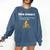 Bike-Trovert Bicycle Humor Definition Introvert Comfort Colors Sweatshirt Denim