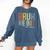 Bruh We Out 4th Graders Fourth Grade Graduation Class 2024 Comfort Colors Sweatshirt Denim