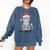 Cat Ew People Adult Humor Introvert Anti-Social Comfort Colors Sweatshirt Denim