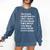 Check Mark End Of Year 1st Grade Shirt-1st Grade Graduation Comfort Colors Sweatshirt Denim