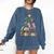 Christmas Audiology Tree Audiology Student Graduation Comfort Colors Sweatshirt Denim