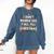 Christmas Sarcastic Introvert Holiday Shirt Comfort Colors Sweatshirt Denim