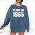 Class Of 1965 High School College Graduation Reunion Comfort Colors Sweatshirt Denim